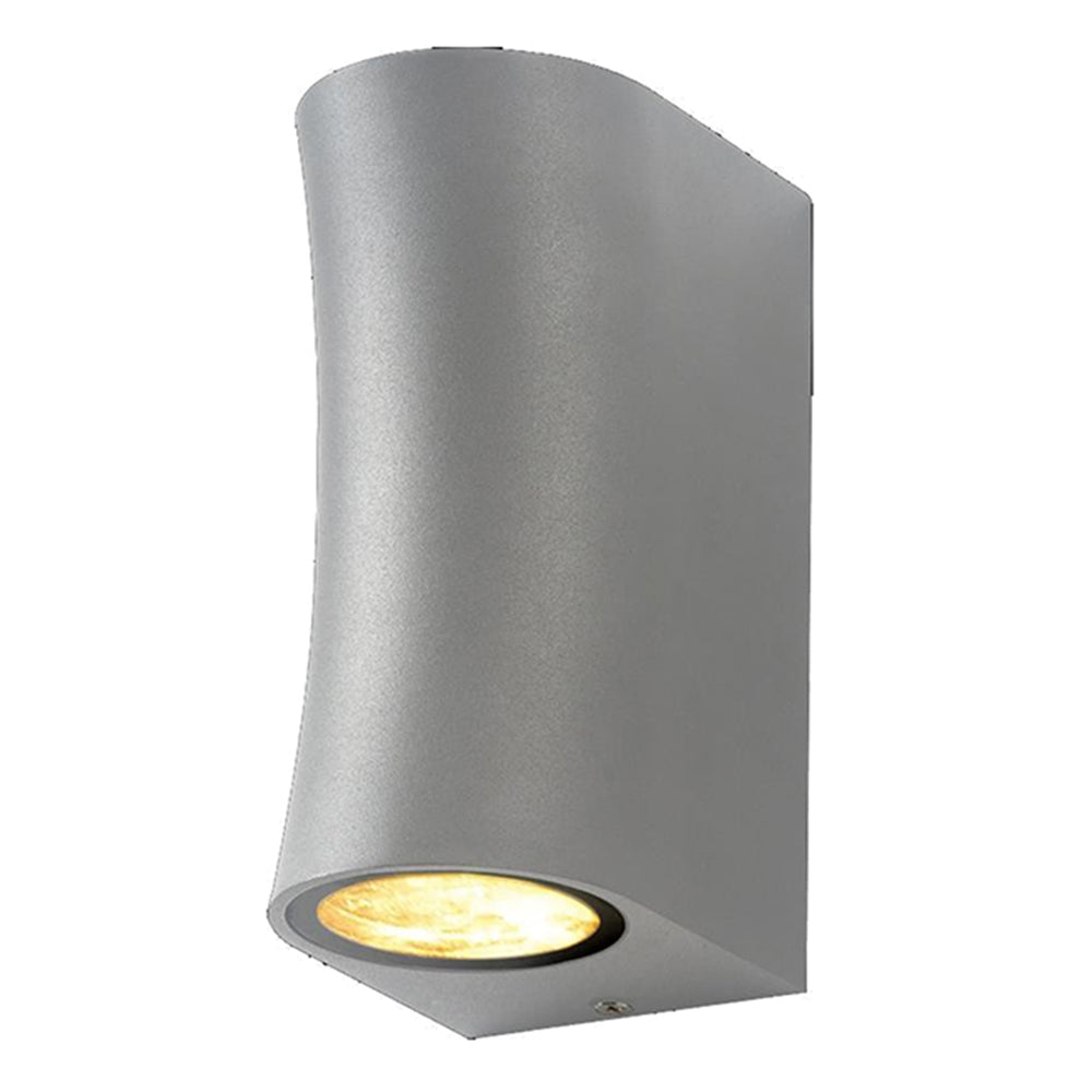 LED Zidna Lampa 2Xgu10 IP54 Silver