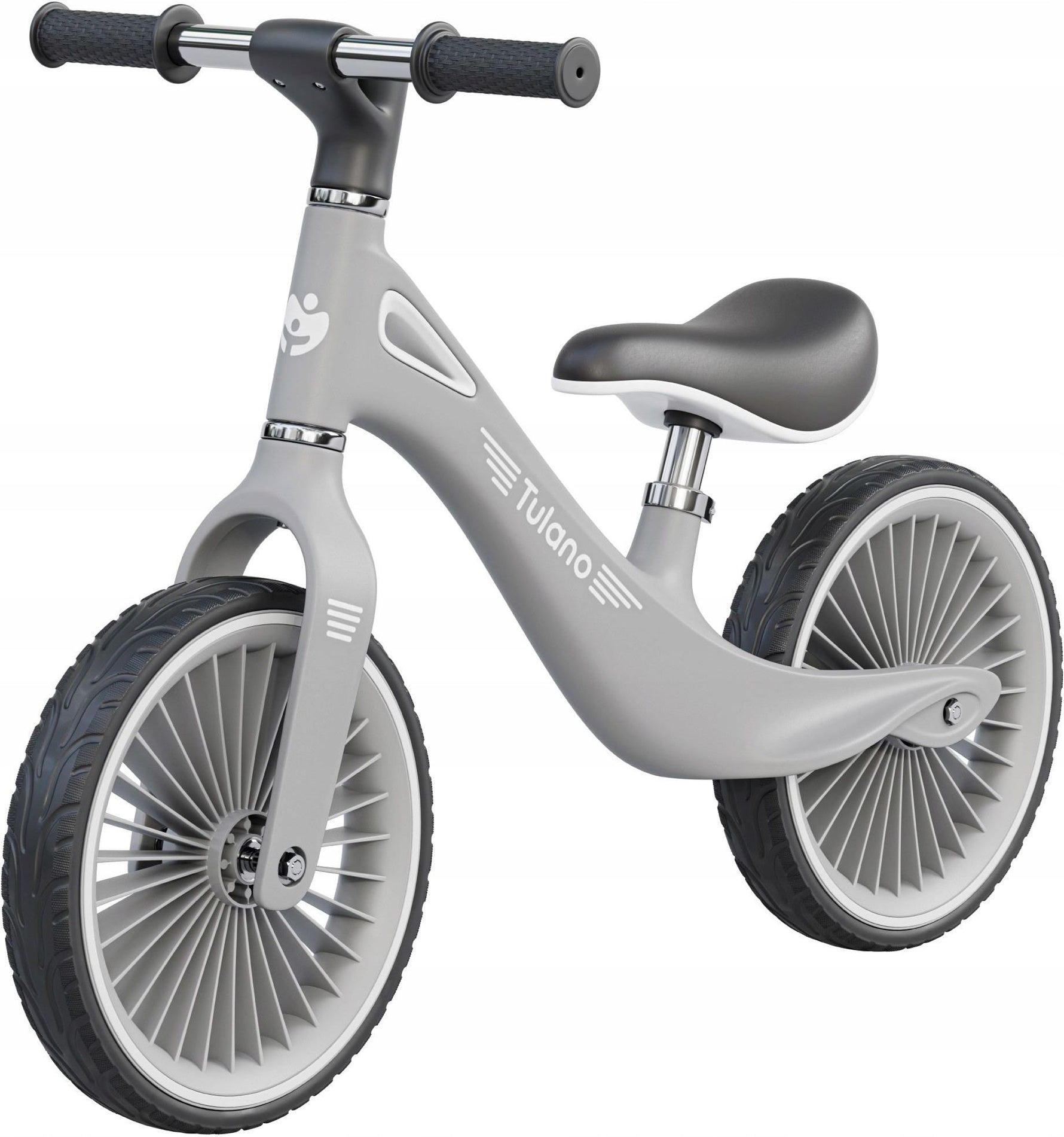 Dečiji balance bike Tulano Route Sivi, uzrast 2+