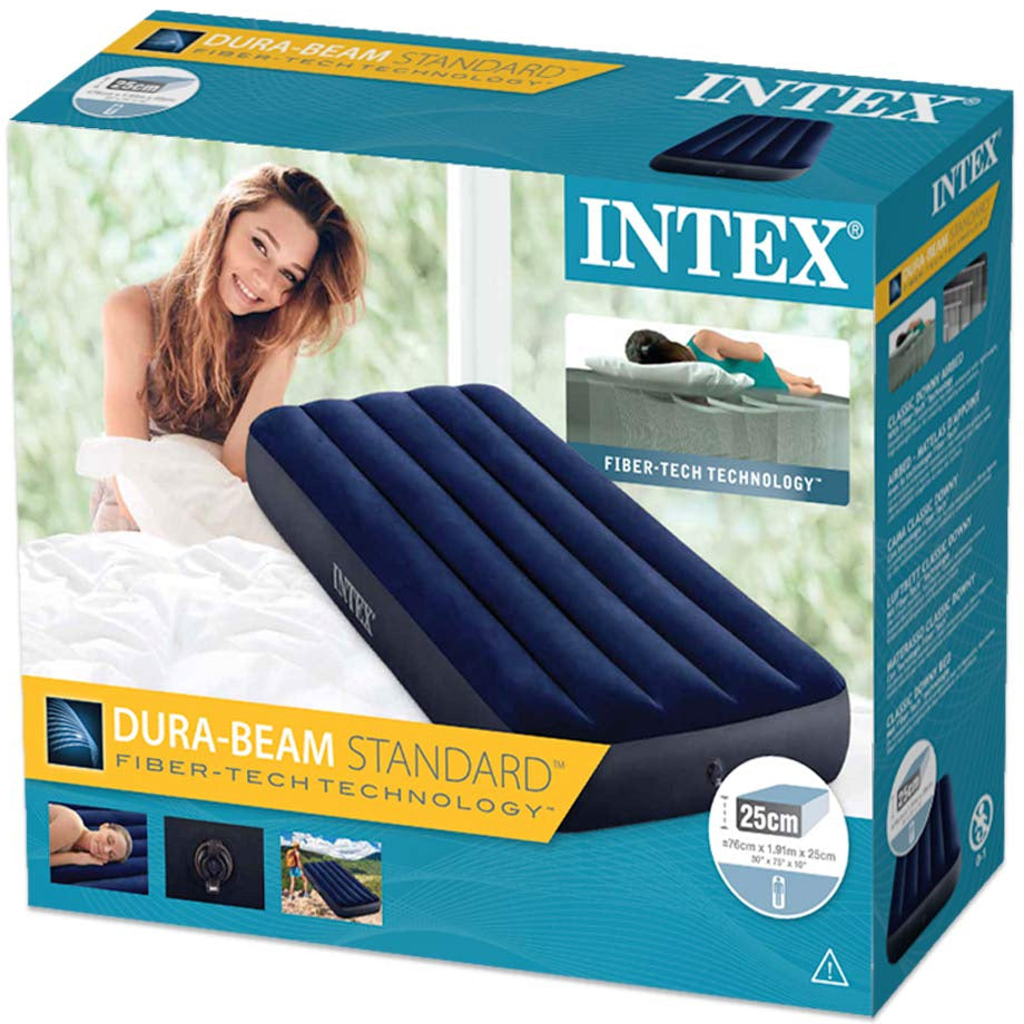 64756 Intex Dura-Beam Standard Classic Downy - Krevet na naduvavanje 76x191x25 cm
