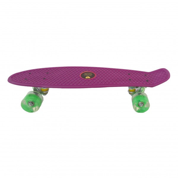 Dečiji skejtbord sa svetlećim točkovima 001 ljubičasti, 56cm×15cm, uzrast 3+