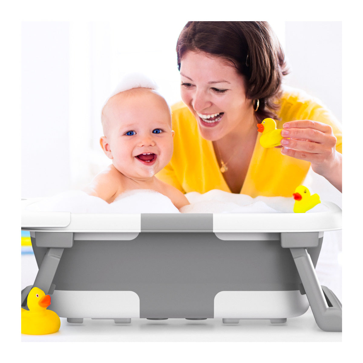 Sklopiva bebi kadica Tulano Bathe 25 Siva