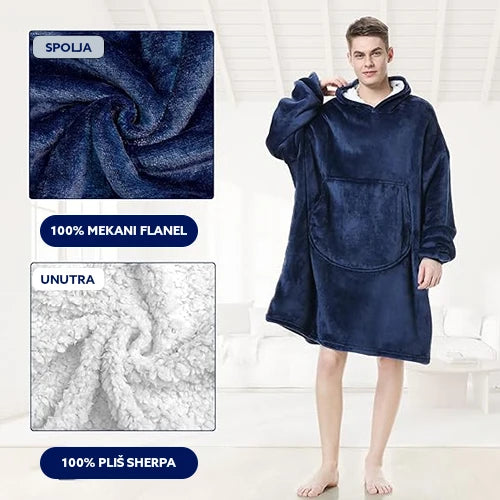 Duks ćebe Huggia, sa rukavima, univerzalna veličina