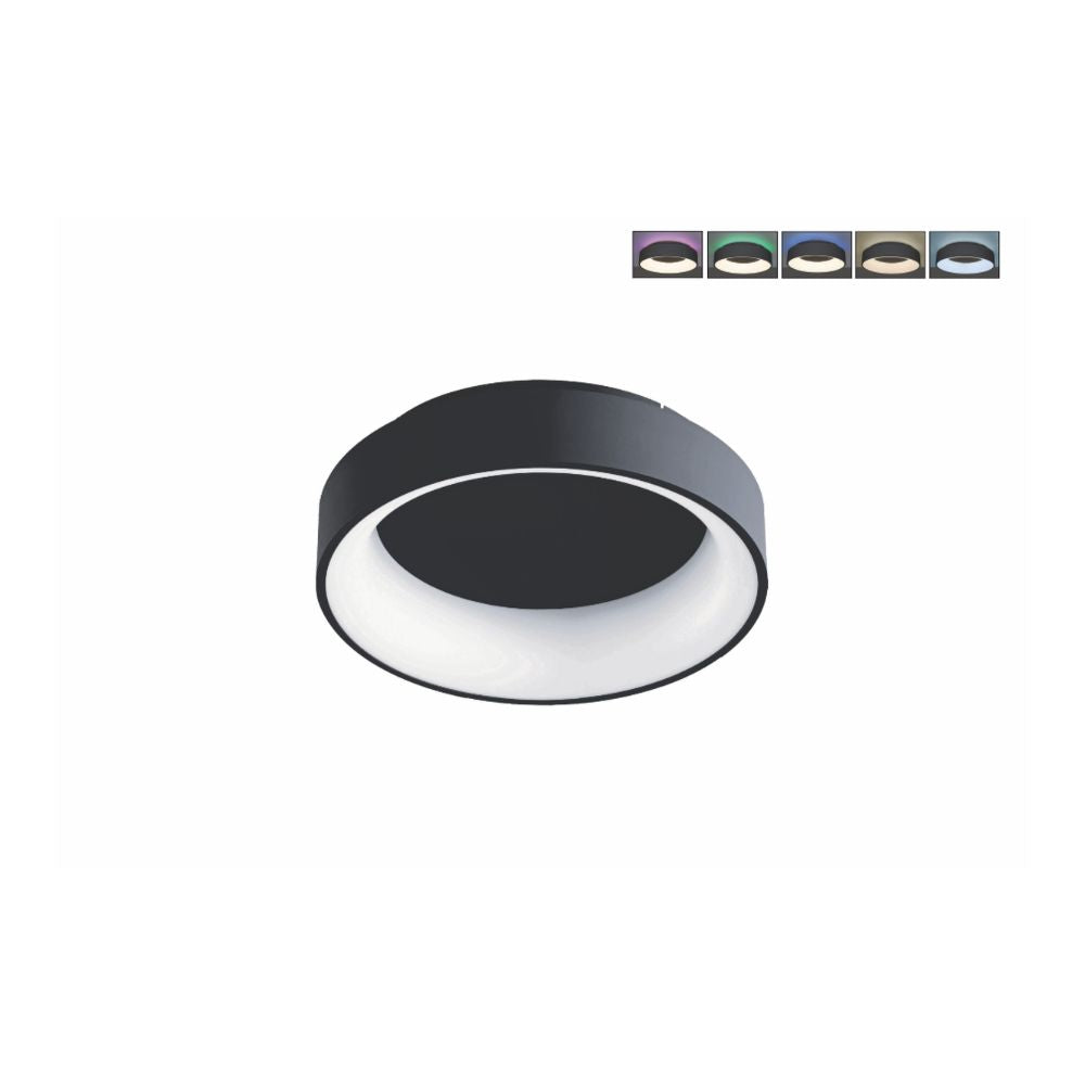 LED Plafonjera 26W CCT RGB 2100Lm IP20 Crna