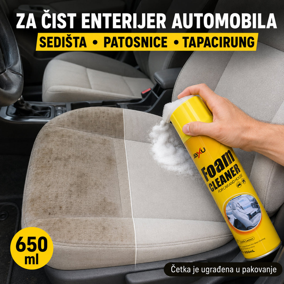 Univerzalna aktivna pena za čišćenje površina 650 ml - 2 komada
