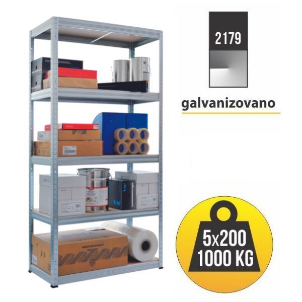 Polica metal medijapan 180x90x45cm 5x175kg