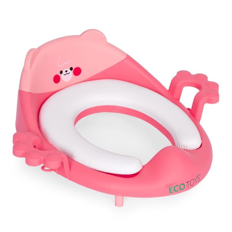 Adapter za wc šolju sa rukohvatima, Pink, ECOTOYS