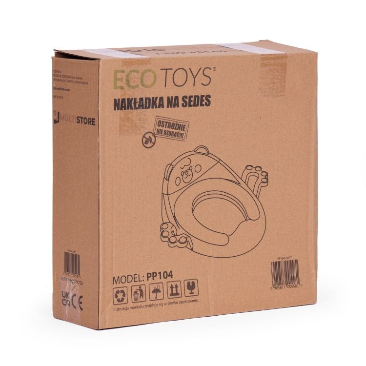 Adapter za wc šolju sa rukohvatima, Pink, ECOTOYS