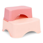 Adapter za WC šolju sa stepenicama i platformom za decu, roze, ECOTOYS