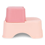 Adapter za WC šolju sa stepenicama i platformom za decu, roze, ECOTOYS
