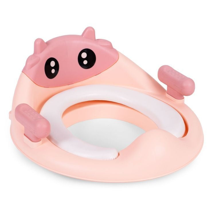 Adapter za WC šolju sa stepenicama i platformom za decu, roze, ECOTOYS