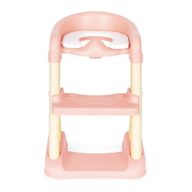 ADAPTER ZA WC ŠOLJU ZA DECU SA STEPENIKOM ECOTOYS PINK