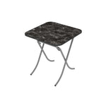 ALESTA AL10033CM STO VIŠENAMENSKI SKLOPIVI TEKSTURA CRNI MERMER 70X70CM