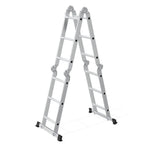 Aluminijumske višenamenske merdevine 4x3, sa šarkama, sklopive, nosivost 150 kg, ModernHome