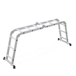 Aluminijumske višenamenske merdevine 4x3, sa šarkama, sklopive, nosivost 150 kg, ModernHome
