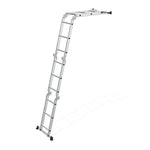 Aluminijumske višenamenske merdevine 4x3, sa šarkama, sklopive, nosivost 150 kg, ModernHome