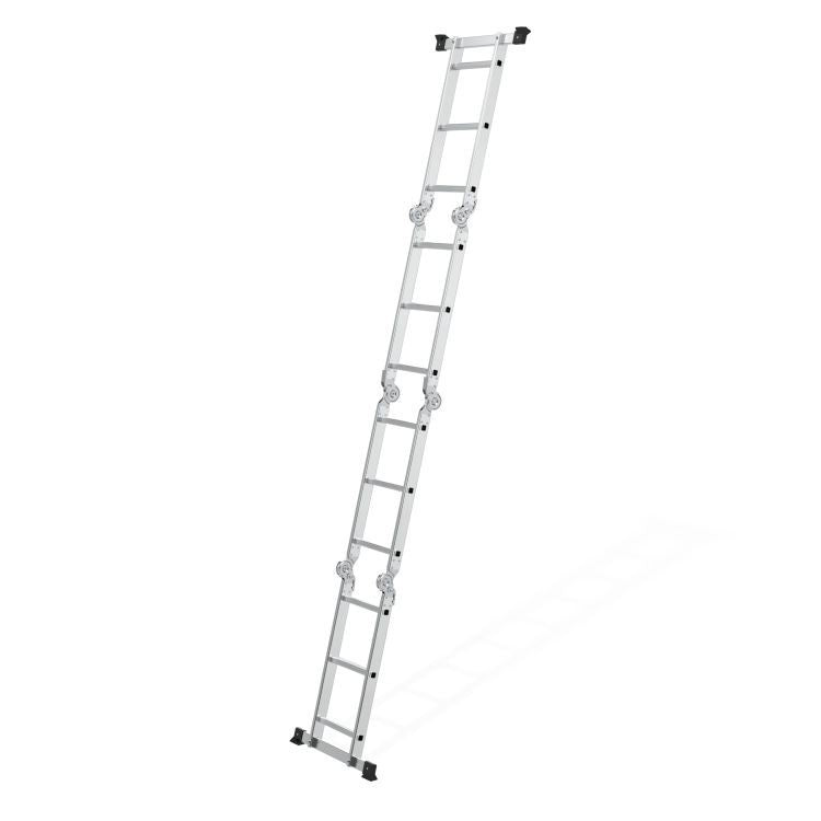 Aluminijumske višenamenske merdevine 4x3, sa šarkama, sklopive, nosivost 150 kg, ModernHome