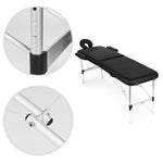 Aluminijumski masažni i rehabilitacioni sto, 2-sekcioni, sklopivi u kofer + torba - ModernHome
