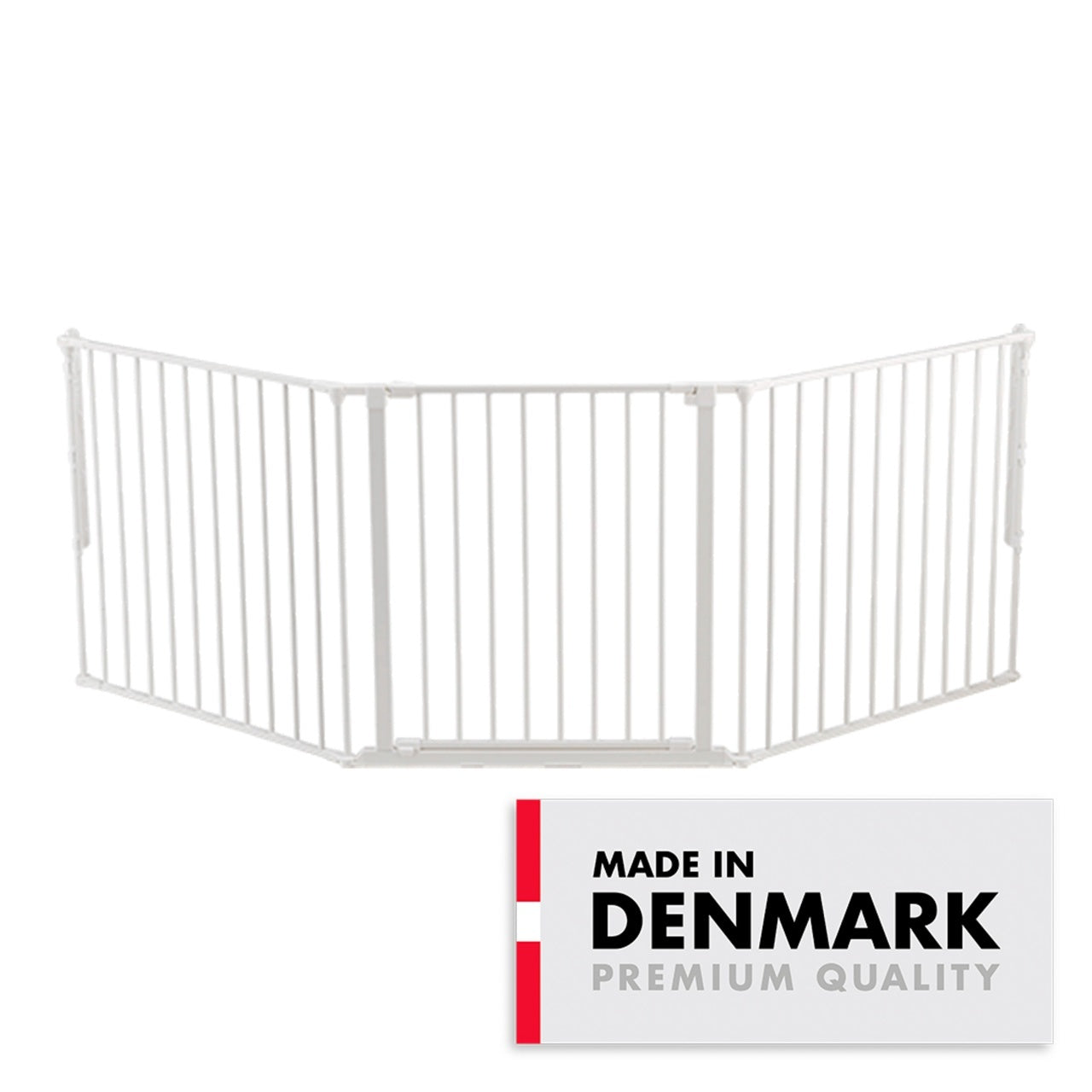 BabyDan Flex L Sigurnosna ograda za decu 90–223 cm – Zidna montaža, Bela