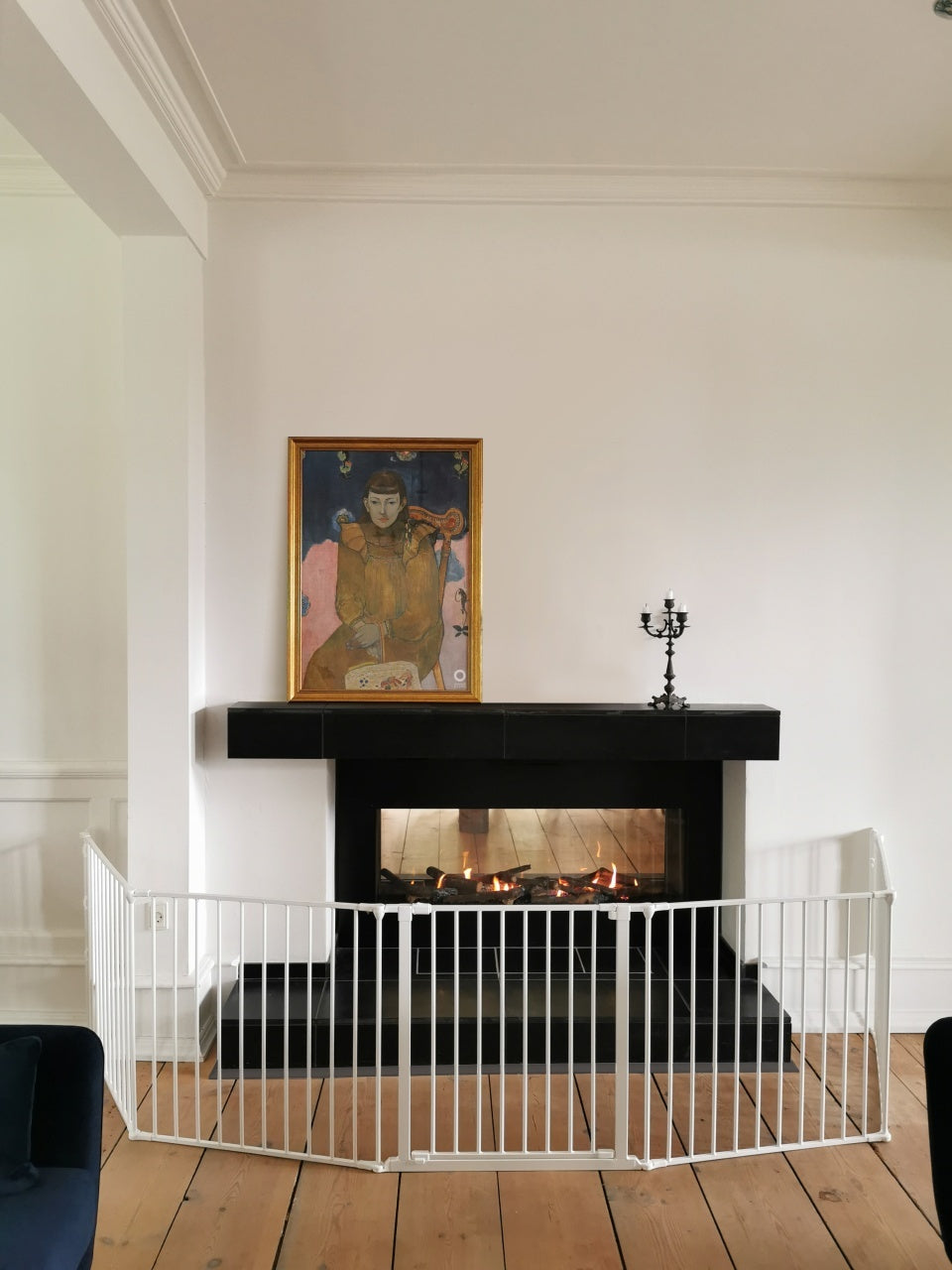 BabyDan Flex XXL Sigurnosna Ograda za Decu 90–350 cm – Zidna montaža, Bela