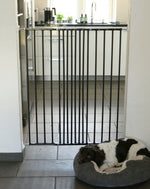 BabyDan Pet Extending Gate Extra Tall 62.5–106 cm – Sigurnosna ograda za pse, zidna, crna