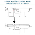 BabyDan Premier sigurnosna ogradica Extra Wide 126–132 cm crna, Safety gate bez bušenja