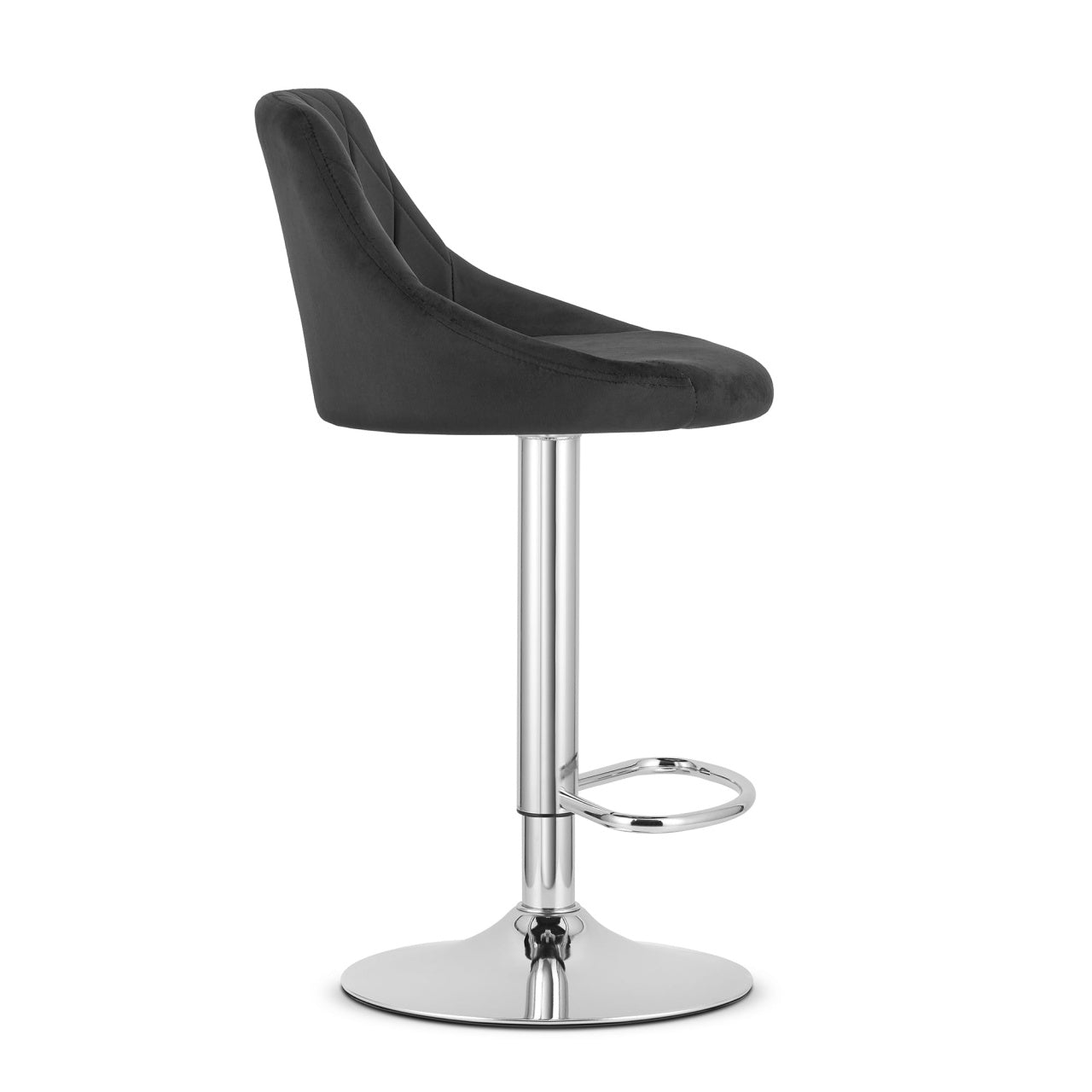 Barska stolica Kast grey / chrom baza