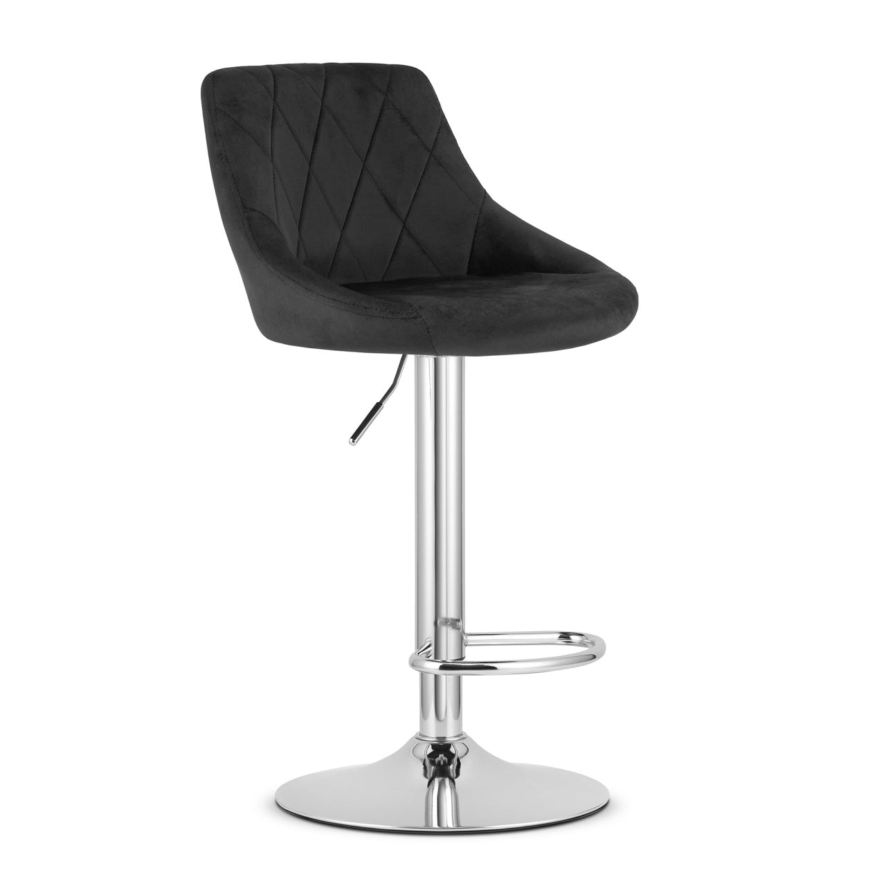 Barska stolica Kast grey / chrom baza