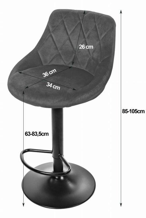 Barska stolica Kast grey eco