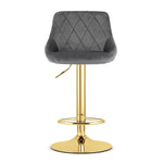 Barska stolica Kast grey / gold baza
