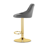 Barska stolica Kast grey / gold baza