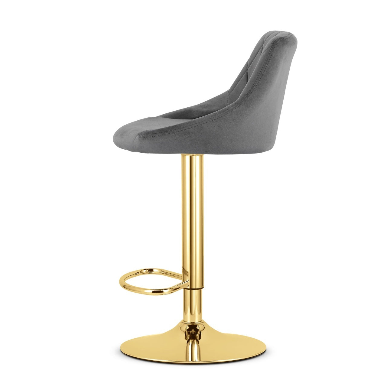 Barska stolica Kast grey / gold baza