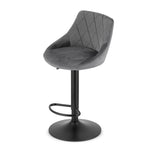 Barska stolica Kast grey velvet
