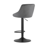 Barska stolica Kast grey velvet