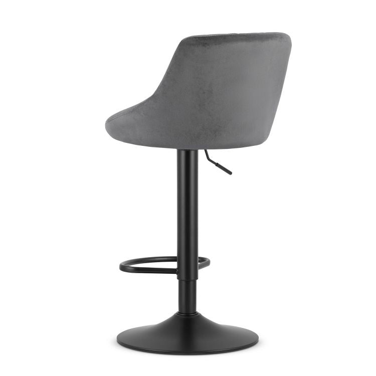Barska stolica Kast grey velvet