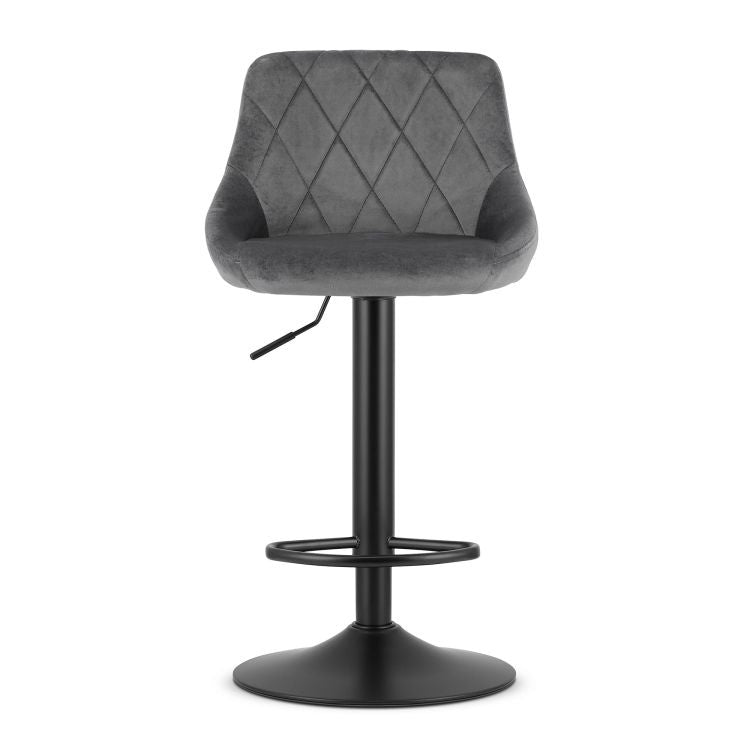 Barska stolica Kast grey velvet