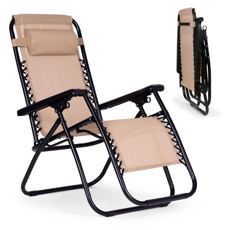 BAŠTENSKA FOTELJA ZERO GRAVITY BEIGE