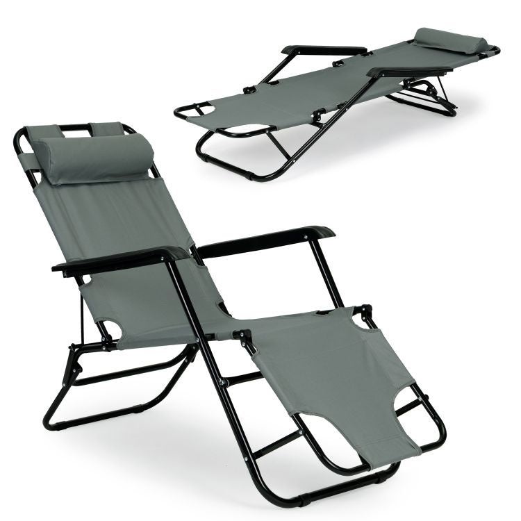 BAŠTENSKA FOTELJA ZERO GRAVITY DARK GRAY