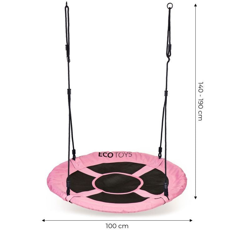 Baštenska ljuljaška 100 cm, roze - ECOTOYS