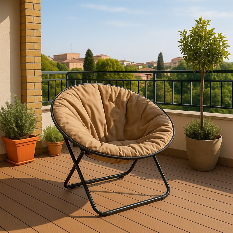 Baštenska stolica 80x80x76cm kapucino LP-718000K
