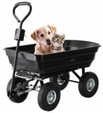 Baštenska/transportna kolica Garden Line, 300 kg, 75 L Black