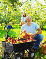 Baštenska/transportna kolica Garden Line, 300 kg, 75 L Black