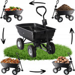 Baštenska/transportna kolica Garden Line, 300 kg, 75 L Black