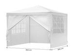Baštenski šator, 3x3 m, 4 stranica, white, MultiGarden