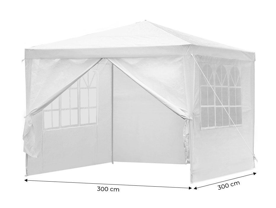 Baštenski šator, 3x3 m, 4 stranica, white, MultiGarden
