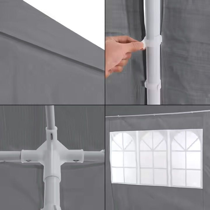 Baštenski šator, 3x6 m, 6 stranica, gray, MultiGarden