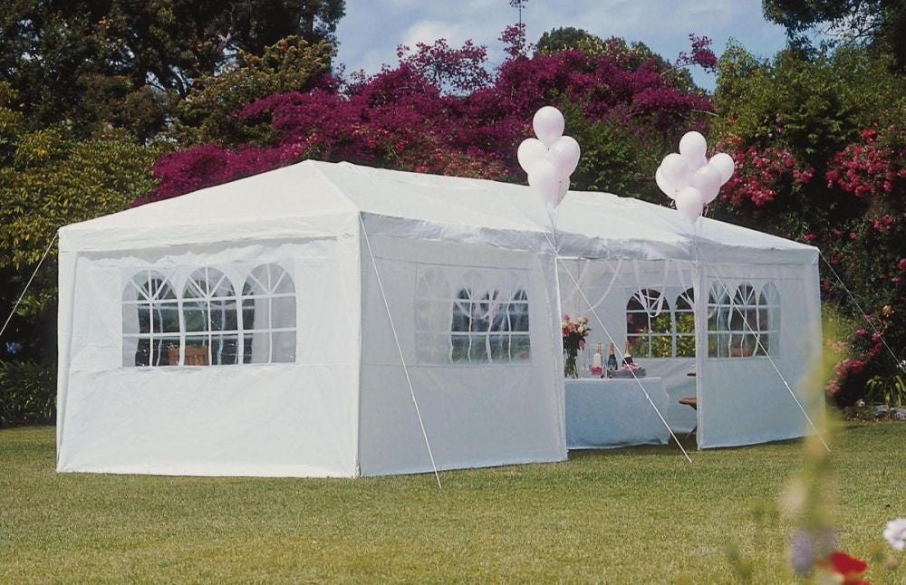 Baštenski šator, 3x9 m, 8 stranica, white, MultiGarden