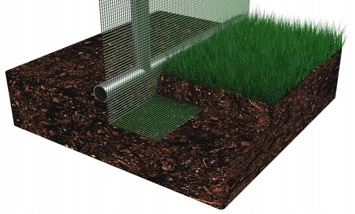 Baštenski tunelski plastenik sa folijom, 10 segmenata, zeleni, 10 × 4 × 2 m