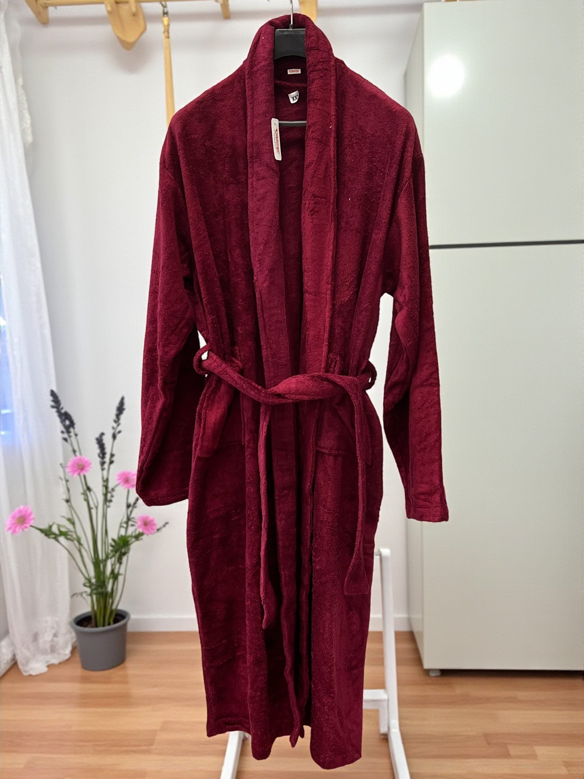 Bade Mantil Frotir - XXXL veličina Model G Bordo boja