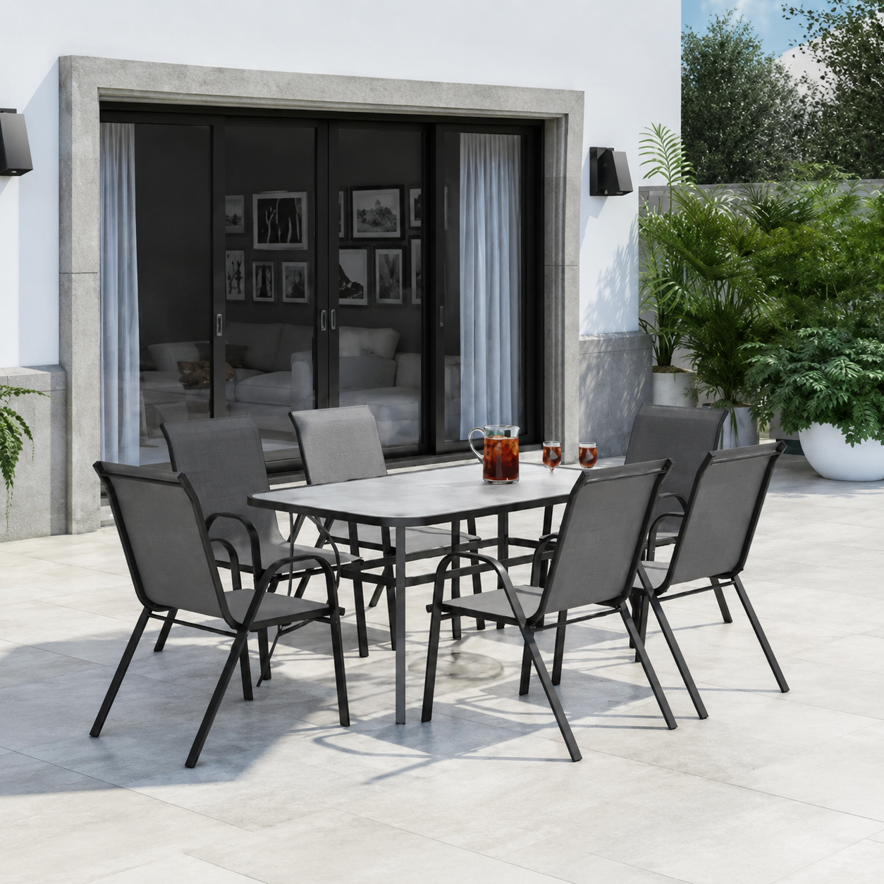Baštenska garnitura set 6 stolica+sto Bali 24-SA01802
