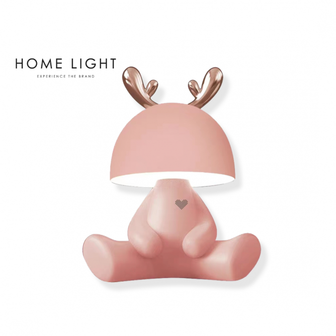 Decija Stona Lampa/Bluetooth Zvucnik M3301 2W Pink